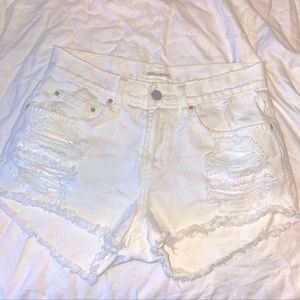 Billabong White Jean Shorts